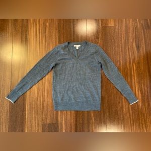 Nordstrom 1901 Grey V-Neck Sweater